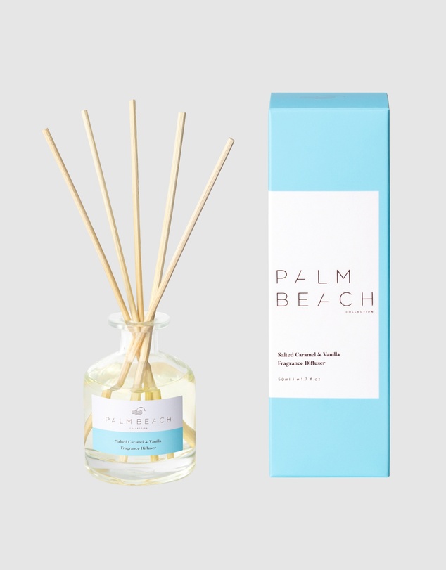 Palm Beach Collection - Salted Caramel & Vanilla Mini Reed Diffuser 50ml