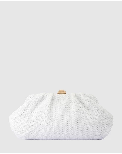 Olga Berg - Oriana Woven Clutch