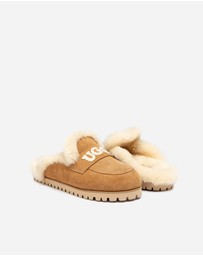 Ozwear Connection Uggs - Ugg Priya Knit Logo Shearling Slipper