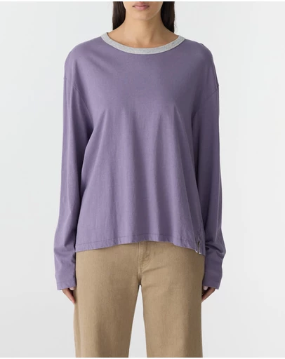 Bassike - Boyfriend LS T-Shirt
