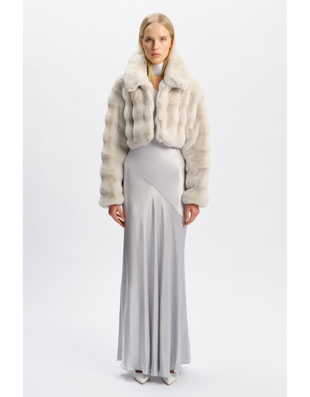 Bardot - Athera Cropped Faux Fur Jacket