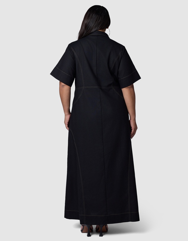 Sunday In The City - No Saints Maxi Shirt Dress