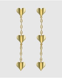 Ted Baker - HELIN: Flutter Heart Drop Earrings