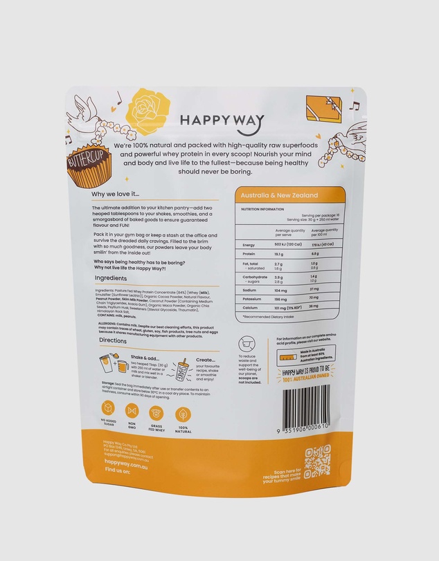 Happy Way - Choc Peanut Butter Whey Protein Powder