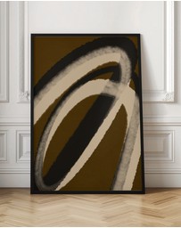 Olive et Oriel - Espressostrokes No 5 by Treechild Art Print