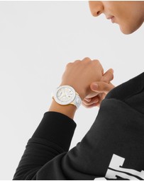 Plein Sport - PLEIN CITY RUSH 45mm White dial and White Silicone Strap