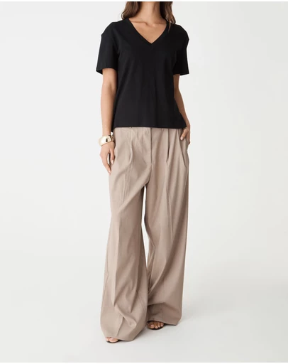 Forcast - May V-Neck Cotton T-Shirt
