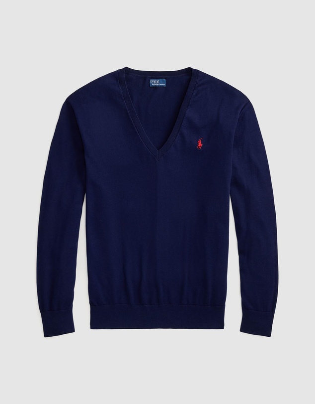 Polo Ralph Lauren - Cotton V-Neck Sweater - The ICONIC Exclusive