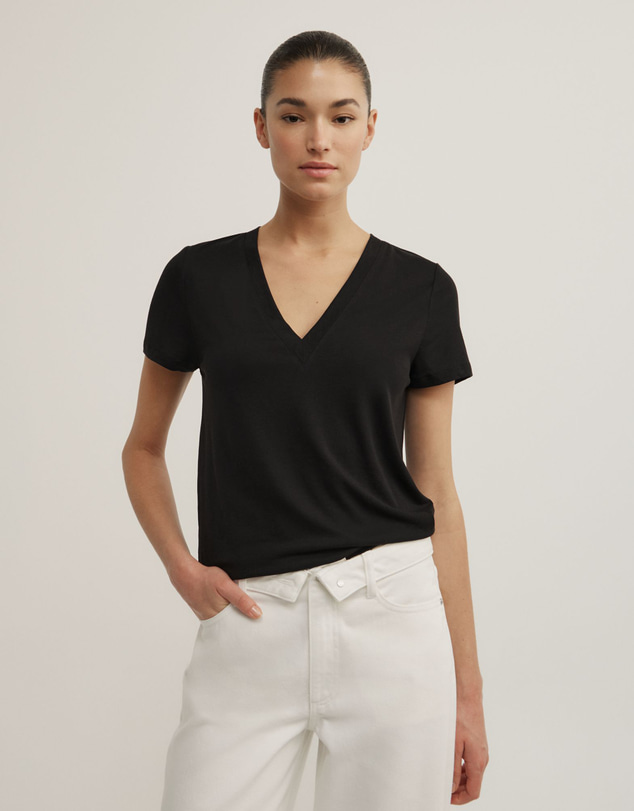 Witchery - Jersey V-neck T-shirt