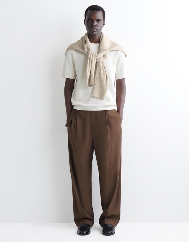 COS - Waffle-Knit Cotton T-Shirt