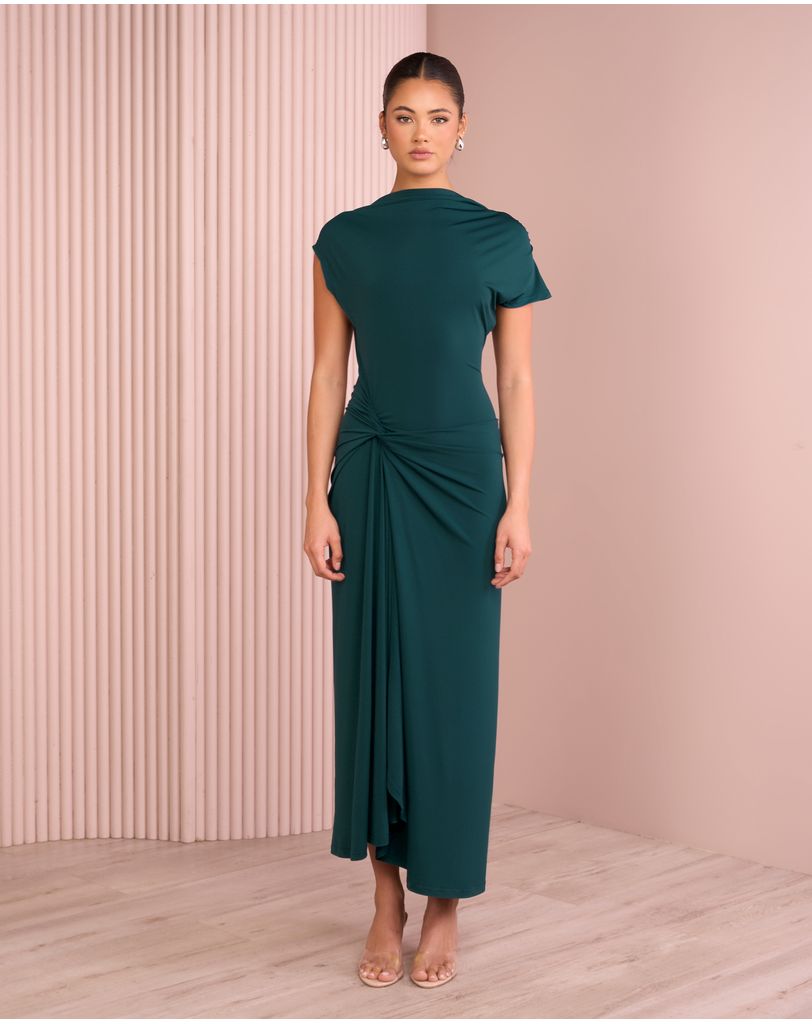 Reynolds Boat Neck Maxi Dress by Azzurielle Online | THE ICONIC