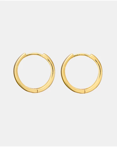 Zoe Olivia - 14K Gold Vermeil Icon Double Hoop Huggies