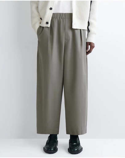 COS - Cotton Cropped Relaxed-Fit Barrel Leg Trousers