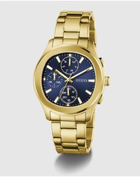 GUESS - GUESS Men's Gold-Tone Multifunction Watch