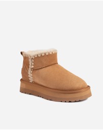Ozwear Connection Uggs - Ugg Eskimo Platform Mini Boots