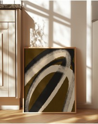 Olive et Oriel - Espressostrokes No 5 by Treechild Art Print