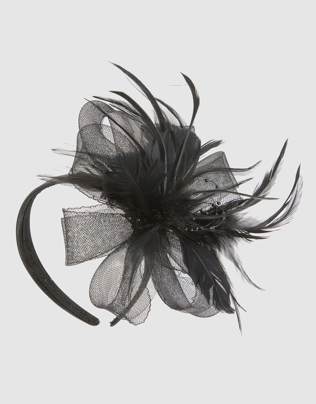 Max Alexander - Black Crinoline Fascinator