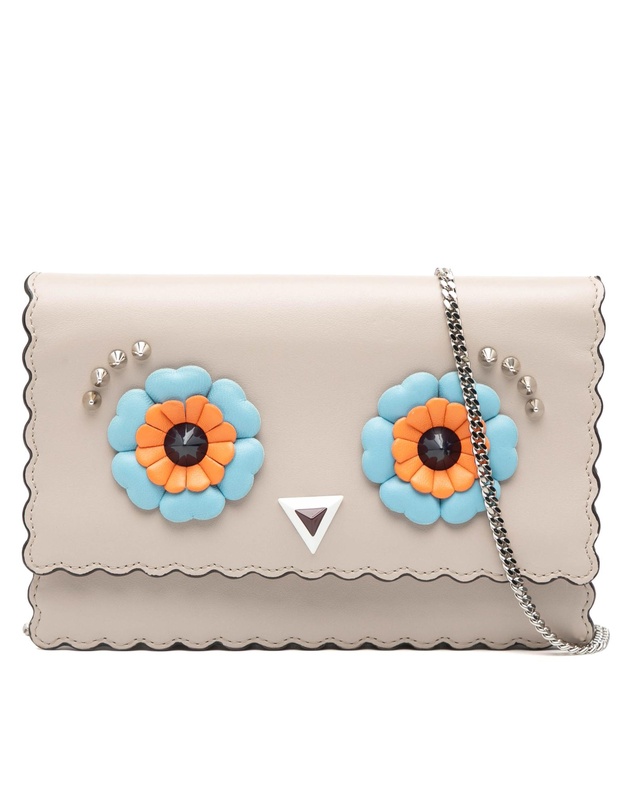 Pre-Loved by Azura Reborn - Pre-Loved Leather Studded Monster Eyes Wallet on Chain