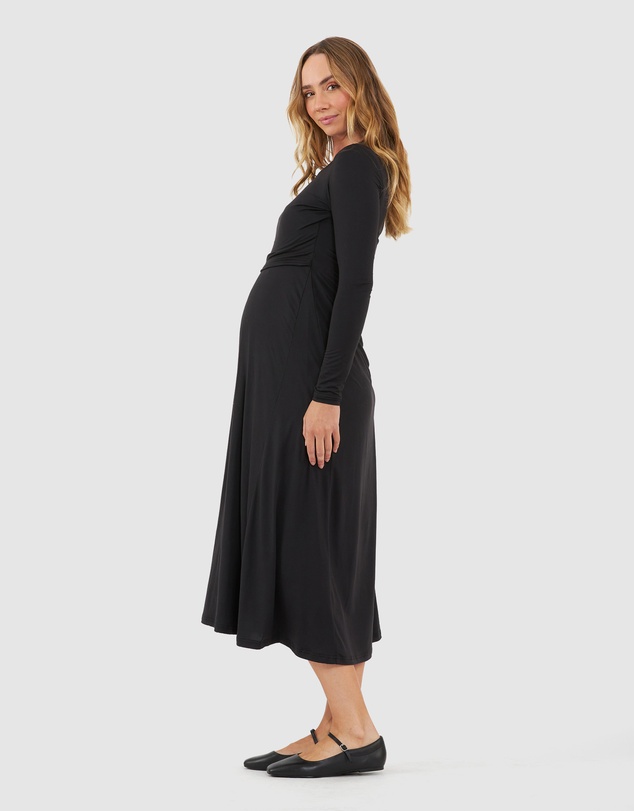 Ripe Maternity - Luxe Knit A-Line Nursing Dress