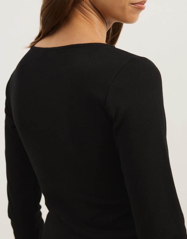 Atmos&Here - Sienna Lace Jersey Long Sleeve Top