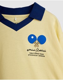 Mini Rodini - Table Tennis SP Collar LS Top - Babies-Teens