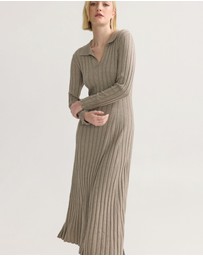 Oxford - Dakota Knitted Polo Collar Dress