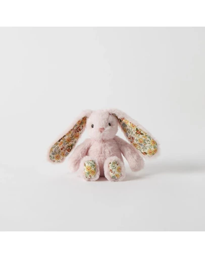 Jiggle and Giggle - Floral Pink Bunny Rattle