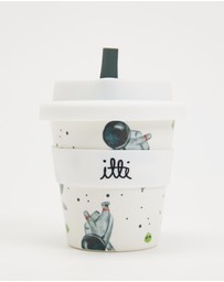 itti bitti - Reusable Baby Cino Cup with 2 Straws - Astro Space