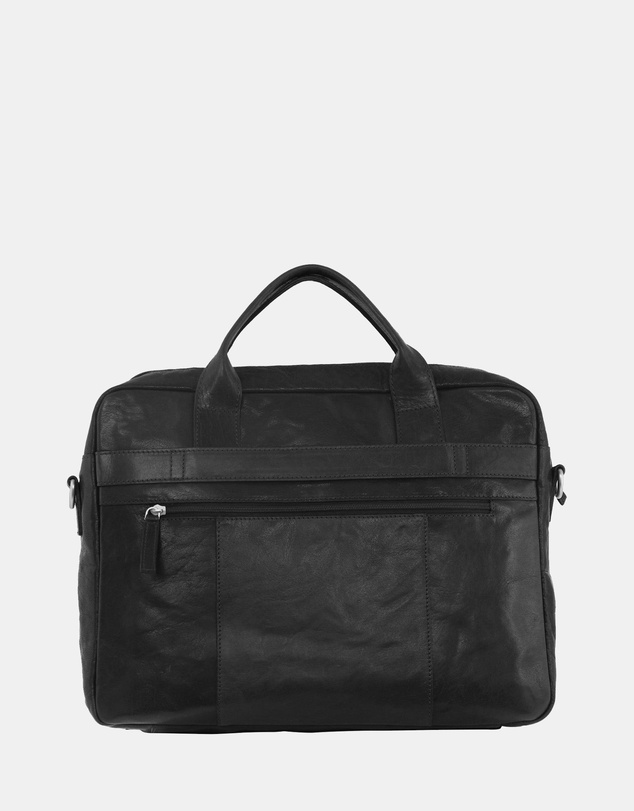 Pierre Cardin - Pierre Cardin Rustic Leather Computer/Business Bag