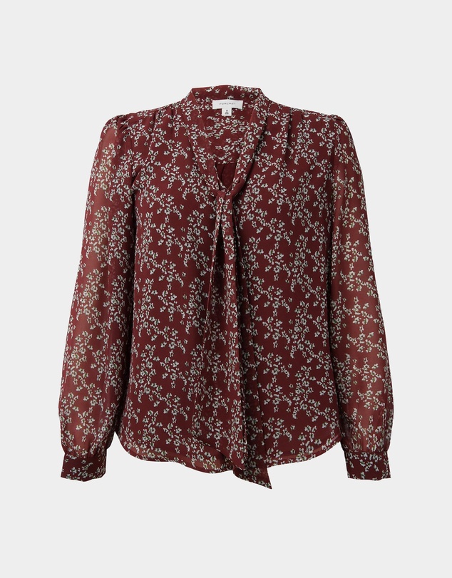 Forcast - Rema Floral Tie Blouse