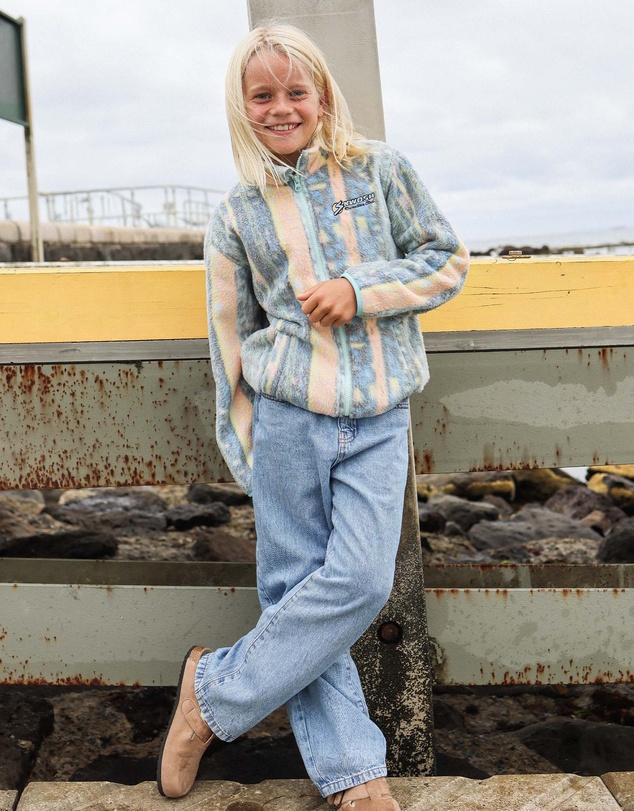 Skwosh - Swayze Stripe Kids Polar Fleece Jacket