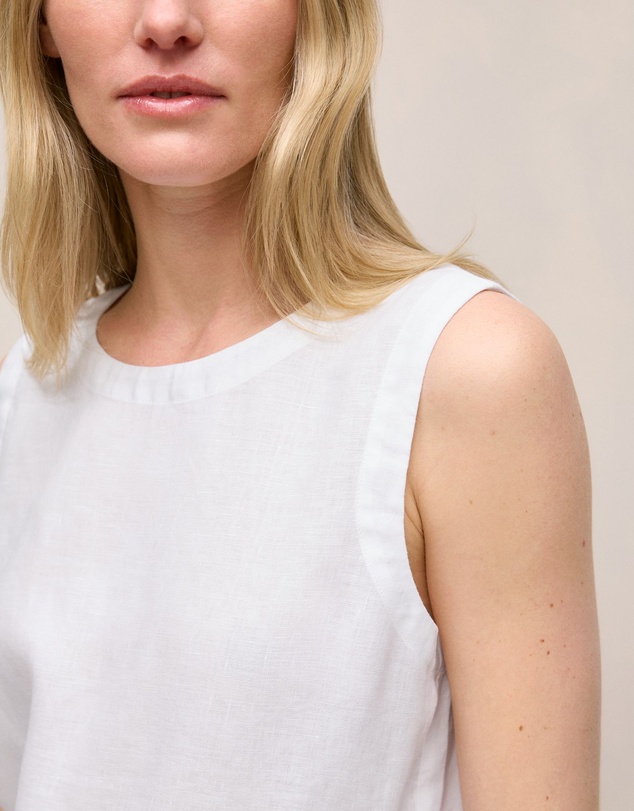 Trenery - Delave Linen Shell Tank in White