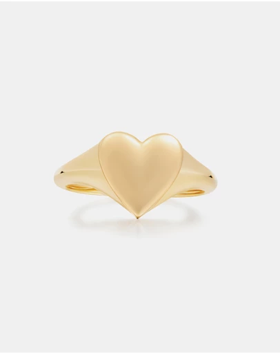 Ania Haie - Gold Love Signet Ring