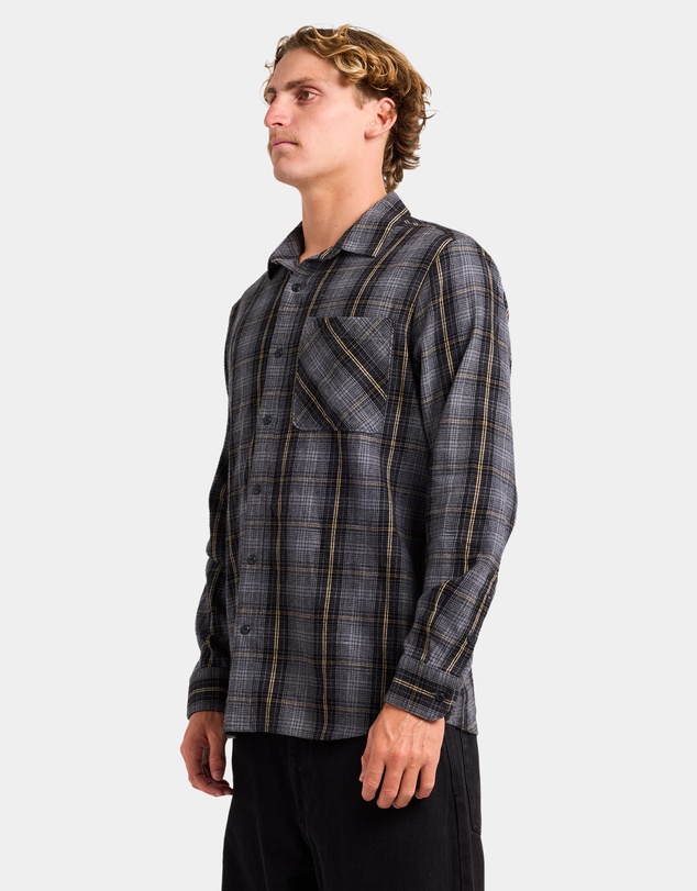 Volcom - Mens Heavy Twills Flannel Long Sleeve Shirt