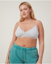 Cotton On Body - Cotton Lace Triangle Padded Bralette