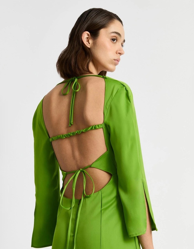 Laagam - Kimberly Satin Midi Dress