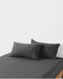 Linen House - Ryland Fitted Sheet + Pillowcase Set