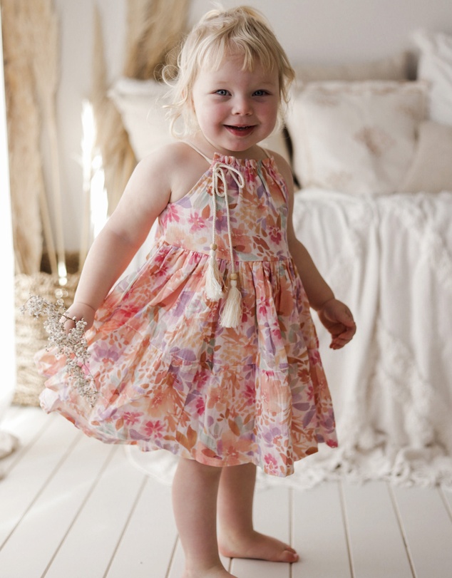 WITH LOVE FOR KIDS - Cotton Muslin Dress - Babies - Kids