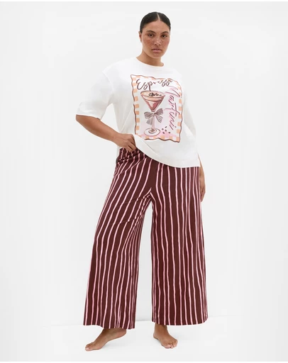 City Chic - Arabella Stripe Pyjama Pant