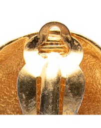 Pre-Loved by Azura Reborn - Pre-Loved CC Quilted Gold Plated Round Clip On Earrings