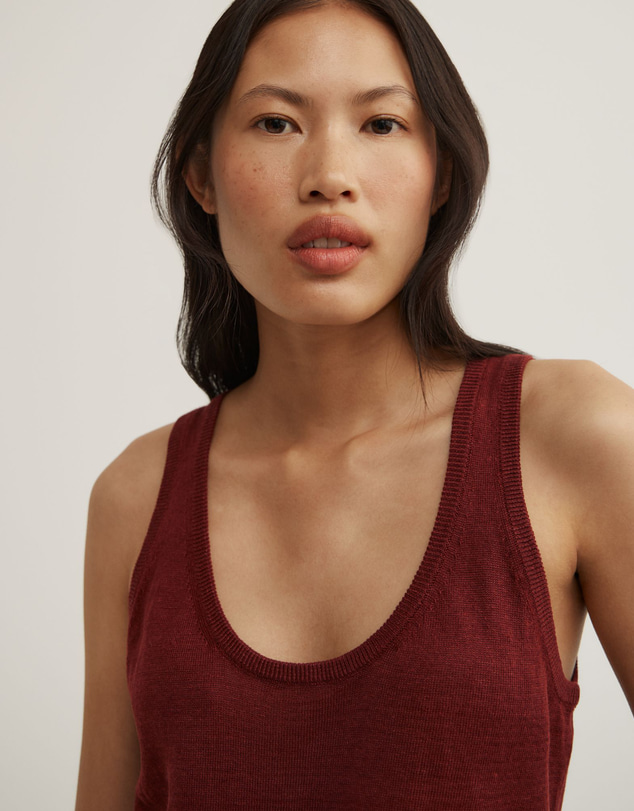 Witchery - Linen Scoop Knit Tank