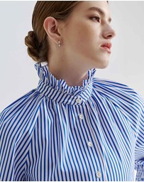 IDA+S - Lily Stripe Flounce Top