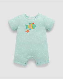 Purebaby - Fancy Fish Growsuit -Kids-Babies