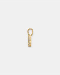 Zoe Olivia - 9K Gold Lab Grown Diamond Initial B Pendant