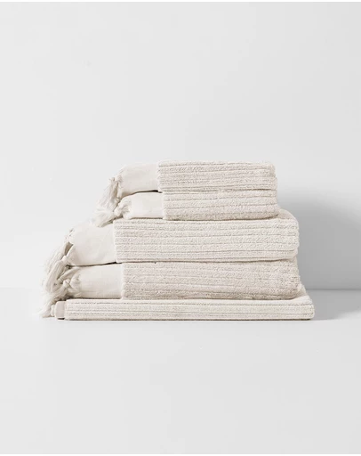 Aura Home - Paros Rib Bath Towel Set