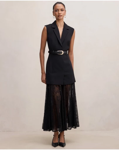 Forever New Petite - Shanae Petite Lace Sleeveless Dress