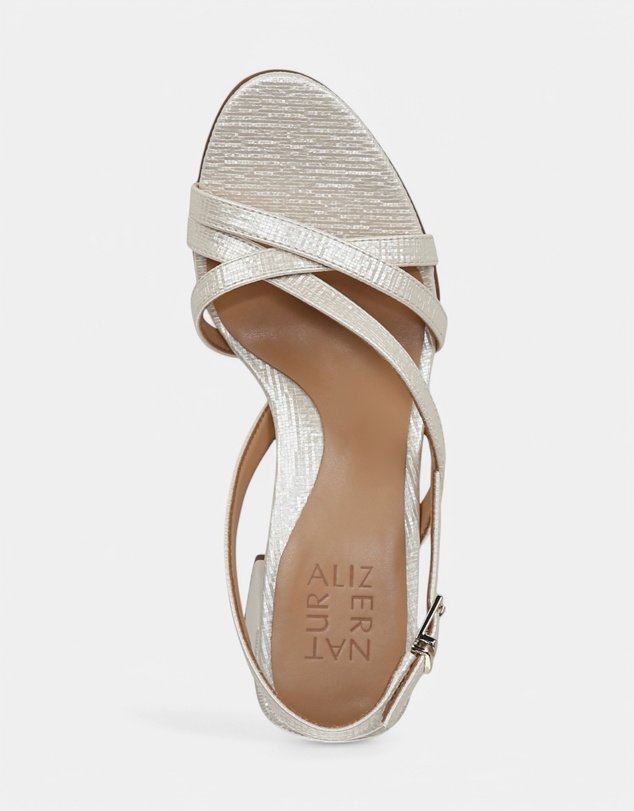 Naturalizer - Demi Block Heel Dress Sandal - Pearl White