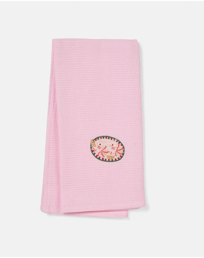Linen House - Embroidered Tea Towel