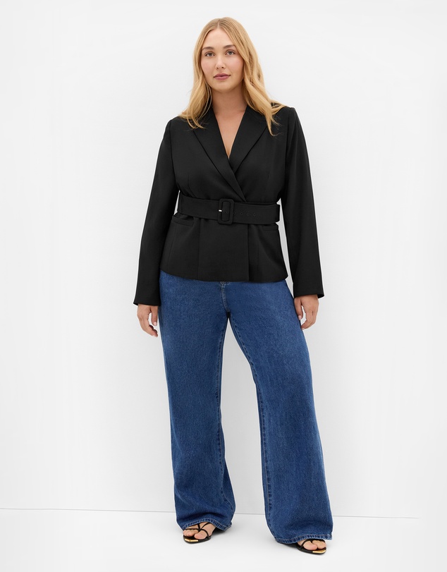 City Chic - Ivy Belted Blazer