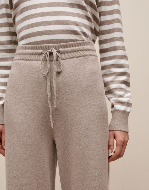Trenery - Cotton Cashmere Knit Pant in Cinder